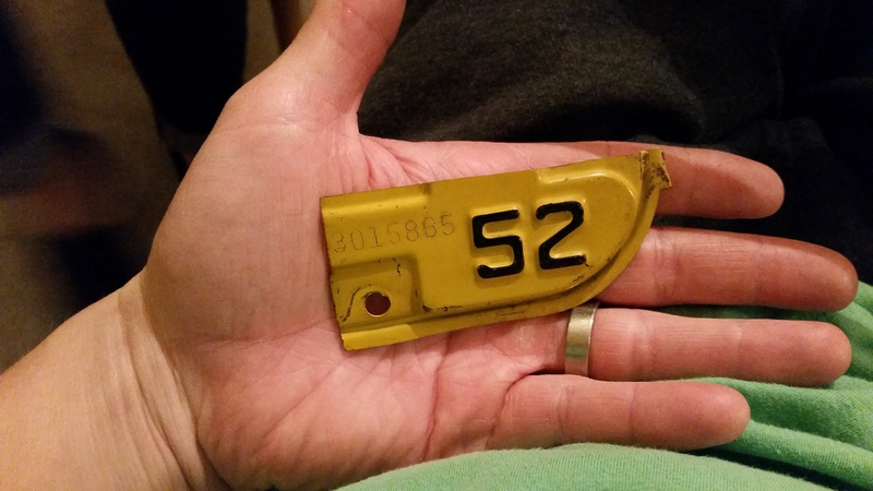 One of my new 52 tags for my 51 plates, plates should be shipping today.